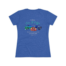 Load image into Gallery viewer, Women's Tri Blend Fallon Cars "N" Coffee (print on back)