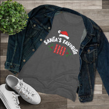 Load image into Gallery viewer, Santas Favorite Ho - Women's Triblend Tee