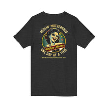 Load image into Gallery viewer, Women's Vintage Mama Jersey tee V-neck (print on back)