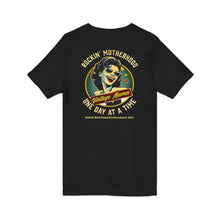 Load image into Gallery viewer, Women's Vintage Mama Jersey tee V-neck (print on back)