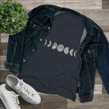 Load image into Gallery viewer, Women's Moon phase Triblend Tee