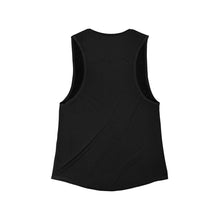 Load image into Gallery viewer, Women's Rustoration Garage skull/piston Flowy Scoop Muscle Tank