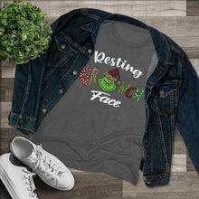 Load image into Gallery viewer, Resting Grinch Face - Women's Triblend Tee