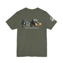 Load image into Gallery viewer, Women's Rufus & Lucifer Jersey tee (print on back)