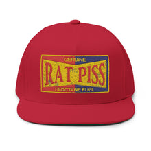 Load image into Gallery viewer, Rat Piss - Embroidered Flat Bill Cap – Retro Trucking & Beer Lover Snapback