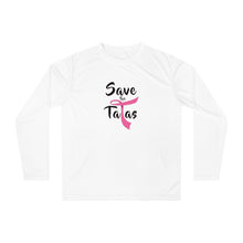 Load image into Gallery viewer, Unisex Save the Tatas Performance Long Sleeve Shirt