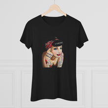 Load image into Gallery viewer, Women's Tattoo Pin up Triblend Tee
