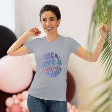 Load image into Gallery viewer, Women's Peace love & hollow points Triblend Tee