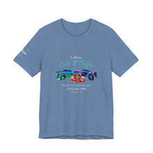 Load image into Gallery viewer, Women's Jersey short sleeve tee Fallon Cars "N" Coffee (on front)