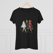Load image into Gallery viewer, Women's Trick or treat girls Triblend Tee