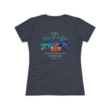 Load image into Gallery viewer, Women's Tri Blend Fallon Cars "N" Coffee (print on back)
