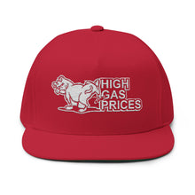 Load image into Gallery viewer, High Gas Prices Embroidered Flat Bill Cap – Retro Trucking & Beer Lover Snapback