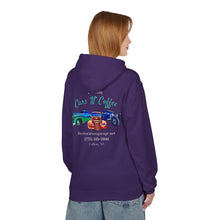 Load image into Gallery viewer, Women's Fallon Cars N Coffee (print on back) midweight fleece Hoodie