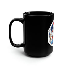 Load image into Gallery viewer, Smoking Peace Santa - Black Mug 15oz