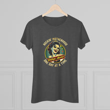 Load image into Gallery viewer, Women's Tri Blend Tee Rockin Motherhood (Print on front)