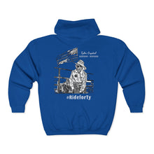 Load image into Gallery viewer, Ride for Tyler with flag - Unisex Heavy Blend™ Full Zip Hooded Sweatshirt
