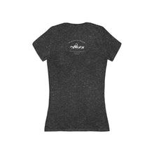 Load image into Gallery viewer, Live Fast Die Pretty Skull V-Neck Tee