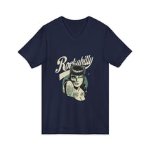 Load image into Gallery viewer, Women's Rockabilly V-Neck Tee (Print on front)