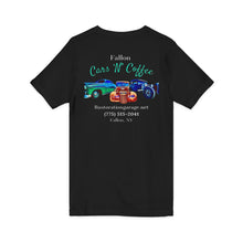 Load image into Gallery viewer, Women's Cars 'N' Coffee (on back) V-Neck Tee