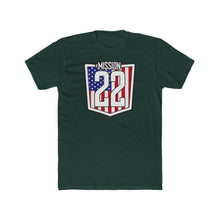 Load image into Gallery viewer, Men's - Mission 22 Shield - T-Shirt On Front - Several Colors