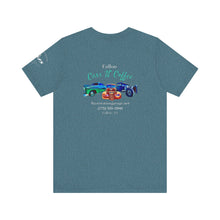 Load image into Gallery viewer, Women's Jersey short sleeve tee Fallon Cars"N"Coffee (print on back)