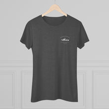 Load image into Gallery viewer, Women's Triblend Tee - Cantaloupe Festival - Print on back