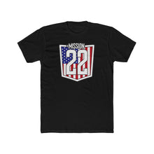 Load image into Gallery viewer, Men's - Mission 22 Shield - T-Shirt On Front - Several Colors