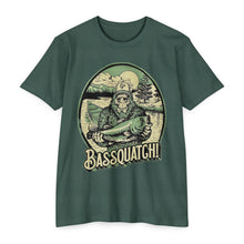 Load image into Gallery viewer, Bassquatch Unisex T-Shirt, Funny Fishing Tee, Outdoor Lover Gift, Sasquatch T-Shirt, Bass Fishing Shirt