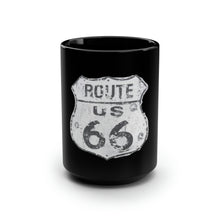 Load image into Gallery viewer, Route 66 - Black Mug 15oz