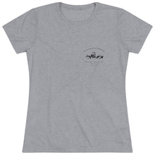 Load image into Gallery viewer, Women's Cars "N" Coffee - On Back - Triblend Tee