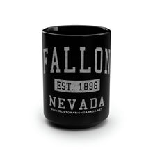 Load image into Gallery viewer, Fallon 1896 - Black Mug, 15oz