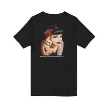 Load image into Gallery viewer, Women's Rockabilly Girl Jersey V-neck (Print on back)
