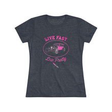 Load image into Gallery viewer, Women's Live Fast Die Pretty - Triblend Tee