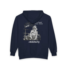 Load image into Gallery viewer, Ride for Tyler with flag - Unisex Heavy Blend™ Full Zip Hooded Sweatshirt