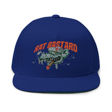 Load image into Gallery viewer, Rat Bastard - Embroidered Flat Bill Cap – Retro Trucking & Beer Lover Snapback