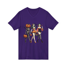 Load image into Gallery viewer, Spooky Chic Halloween V-Neck Tee