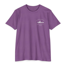Load image into Gallery viewer, Women's Jersey soft Tee Fallon Cars "N" Coffee (Print on back)