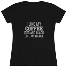 Load image into Gallery viewer, Women's Iced and Black Triblend Tee
