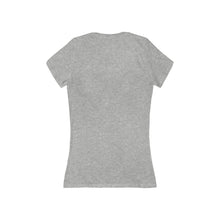 Load image into Gallery viewer, Women's Being Strong Jersey Short Sleeve Deep V-Neck Tee