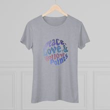 Load image into Gallery viewer, Women's Peace love & hollow points Triblend Tee