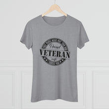 Load image into Gallery viewer, Women's Proud Veteran Wife Triblend Tee