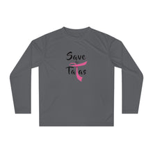Load image into Gallery viewer, Unisex Save the Tatas Performance Long Sleeve Shirt