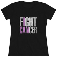 Load image into Gallery viewer, Women's I can fight Cancer Triblend Tee