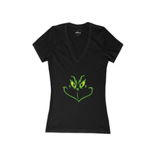 Load image into Gallery viewer, The Grinch - Women's Jersey Short Sleeve Deep V-Neck Tee