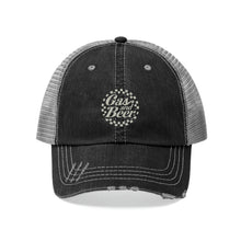 Load image into Gallery viewer, Gas and Beer - Black Trucker Hat - Unisex - Logo 1