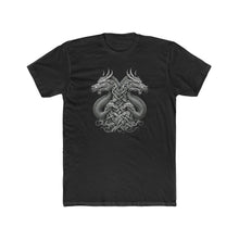 Load image into Gallery viewer, Celtic Dragons Opposing Grayscale - Print On Front