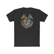 Load image into Gallery viewer, Celtic Dragons Blue Brown - Design On Back