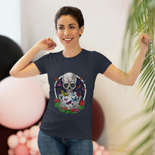 Load image into Gallery viewer, Women's Skull & Butterflies Triblend Tee
