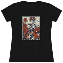 Load image into Gallery viewer, Women's Skull & Roses Triblend Tee