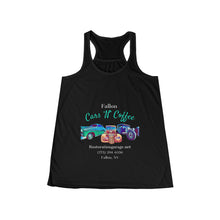 Load image into Gallery viewer, Women's Cars N Coffee Flowy Racerback Tank